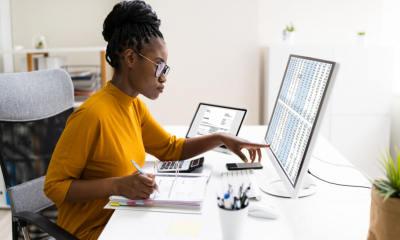 A women tracks the impact of capital investment on the company's profitability