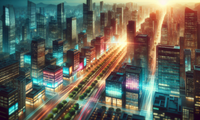 Image of a futuristic city