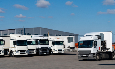 A fleet of business vehicles