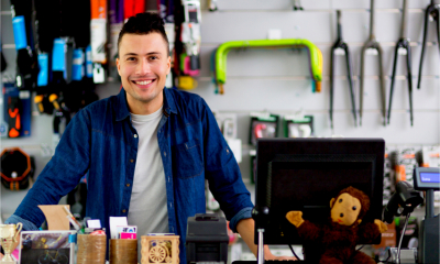 Small business owner is optimistic about his business' future