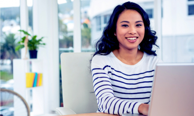 A woman submits her self assessment tax return