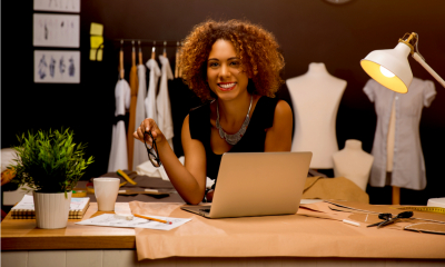 A self employed woman is relieved to apply for the self-employed income support scheme