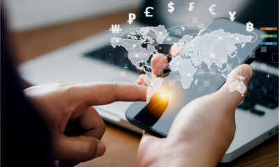 Using an app to transfer money overseas