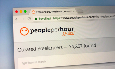 Safari tab open with PeoplePerHour website
