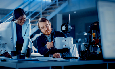 An R&D team assess a new product they are developing