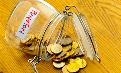 Setting up a pension scheme - checklist Jar filled with coins labelled pension