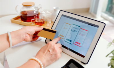 A women agrees a recurring payment for a new subscription service