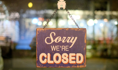 Sorry we're closed note